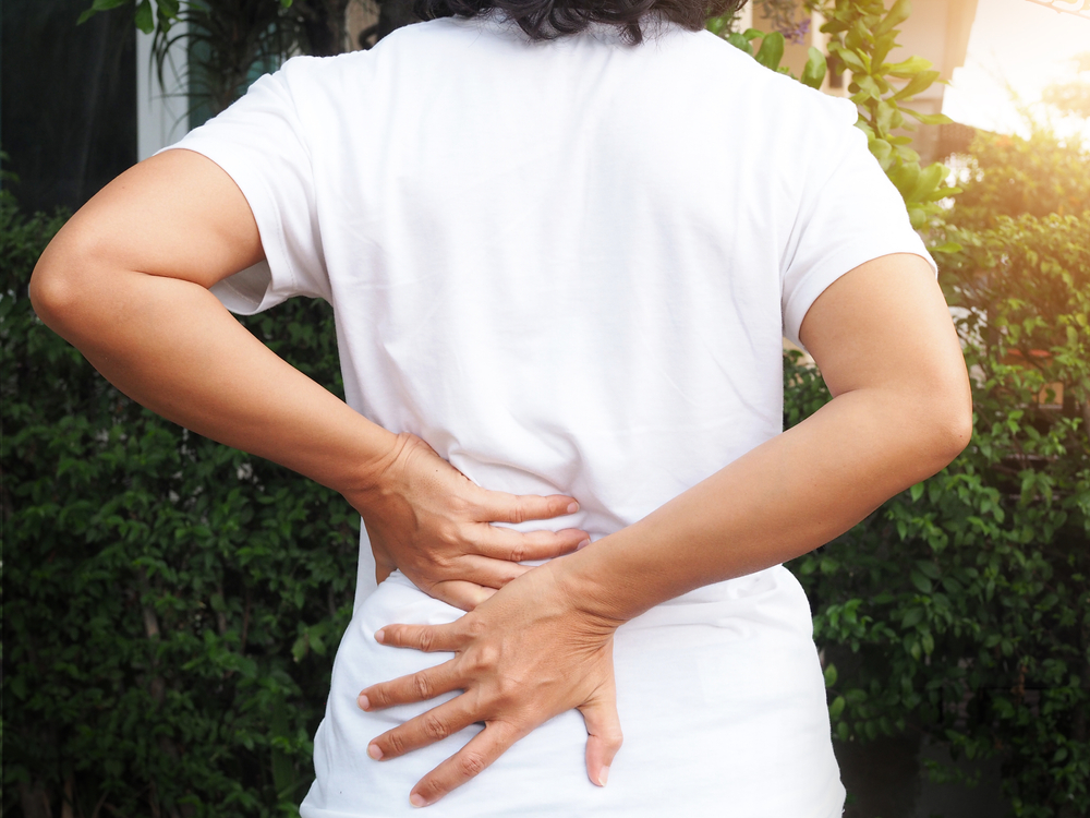 woman having lower back pain